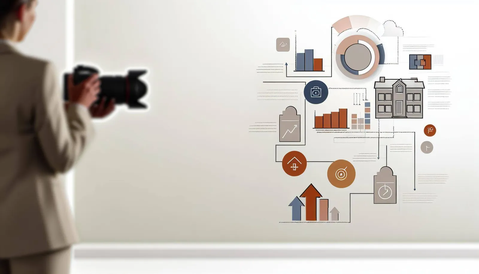 Professional real estate photography setup in a Washington DC area home