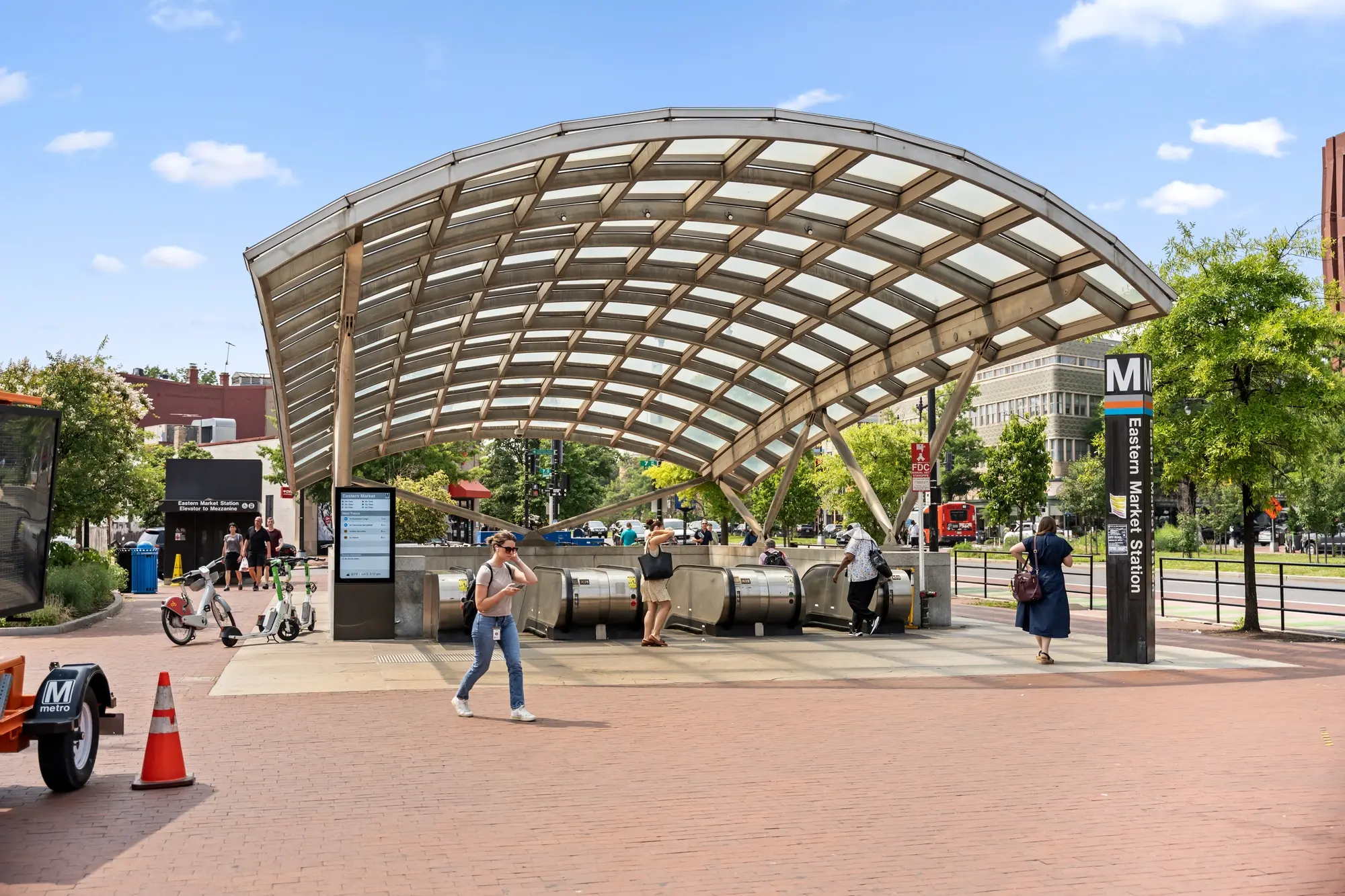 Eastern Market Metro area in Washington DC