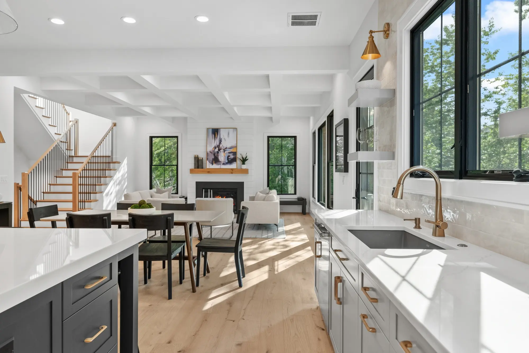 Modern luxury home development photography with clean architectural lines in Arlington, Virginia