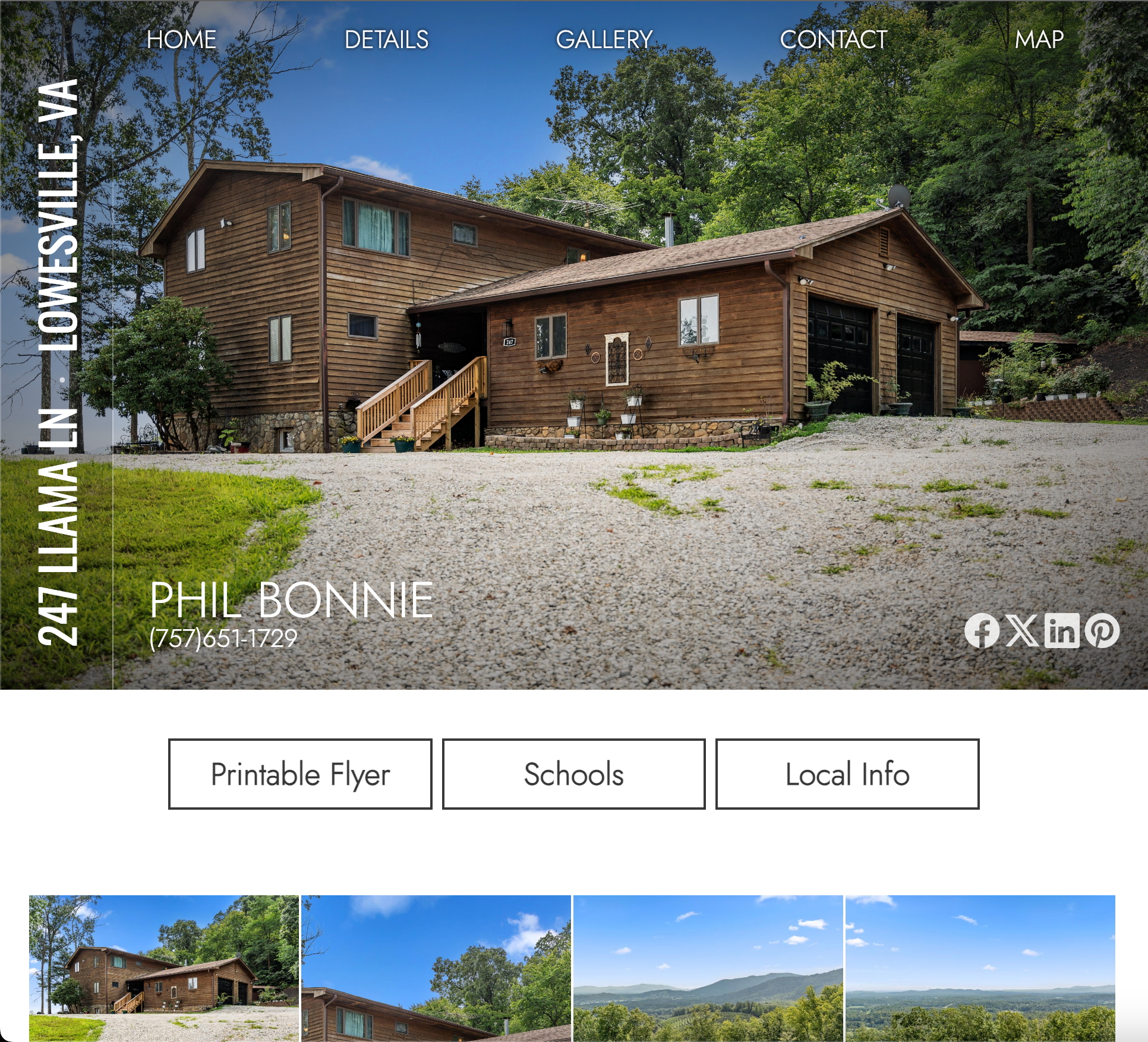 Screenshot of Residential Listing Site property website