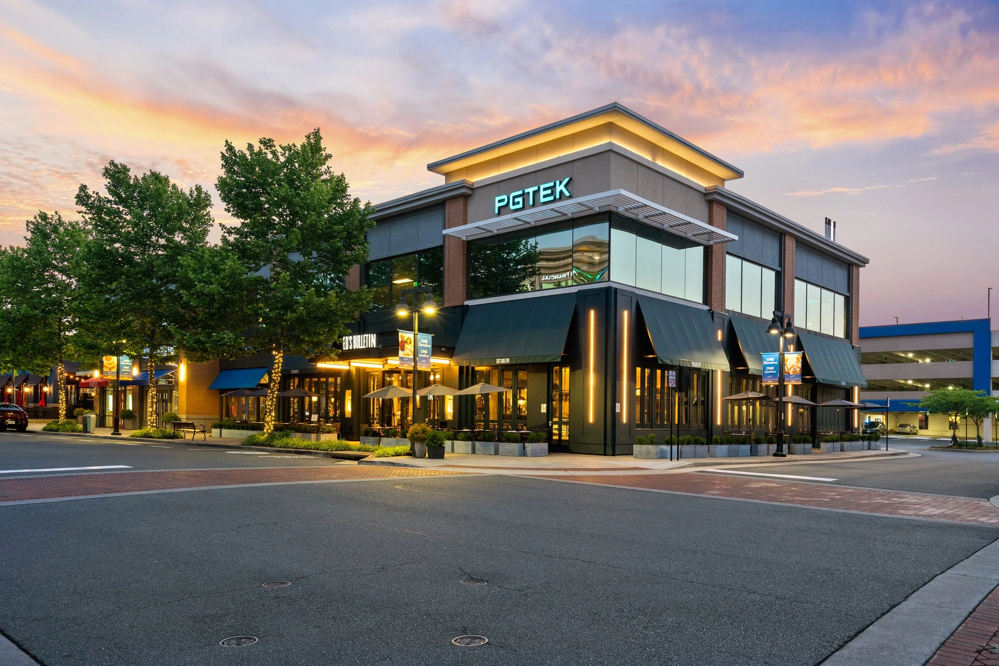 Professional office space photography — modern workspace design