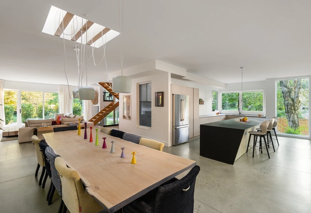 Eco house interior details — modern architecture photography